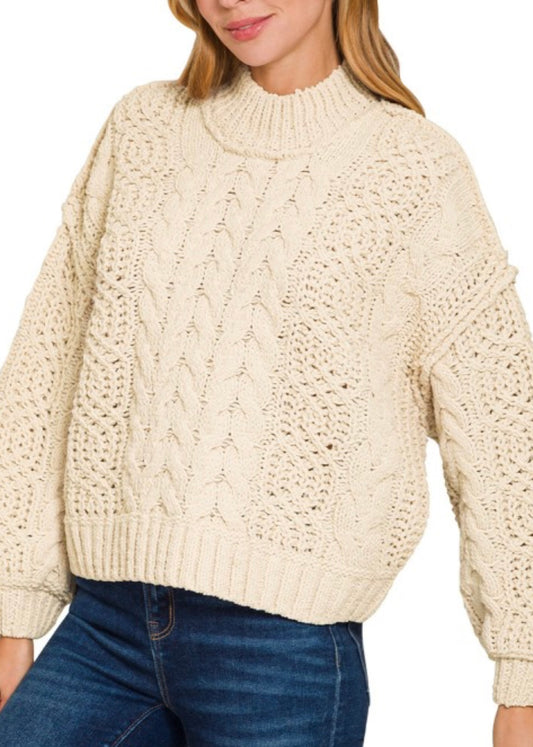 Ellie Cable Knit Sweater