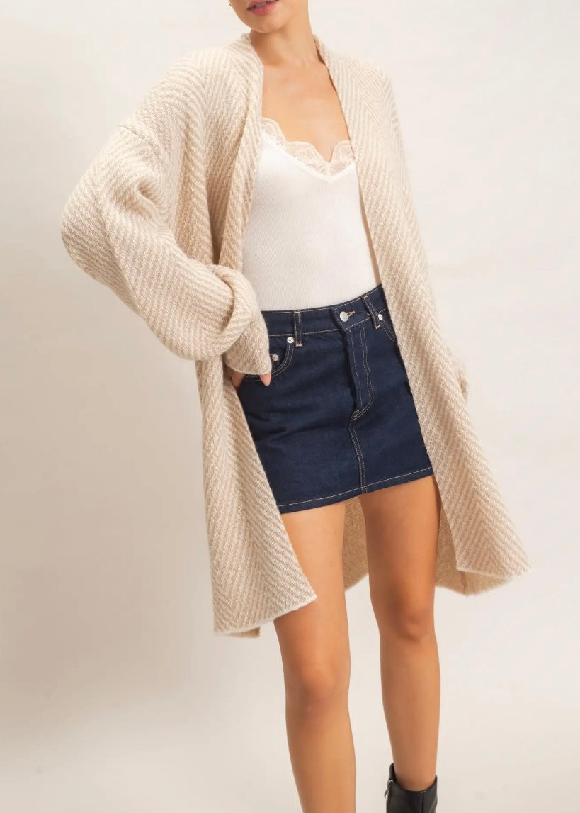 Lunelle Open Front Cardigan