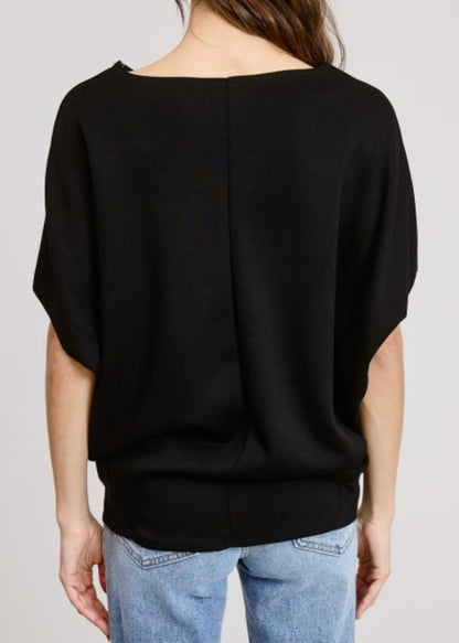 Julie Short Sleeve Scuba Dolman Top
