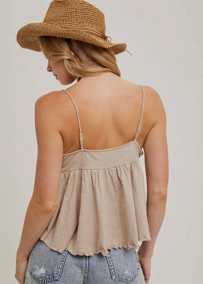 Olivia Crochet Contrast Top