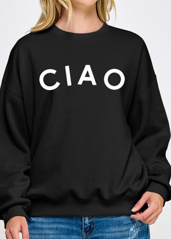 Ciao Fleece Oversized Sweatshirt