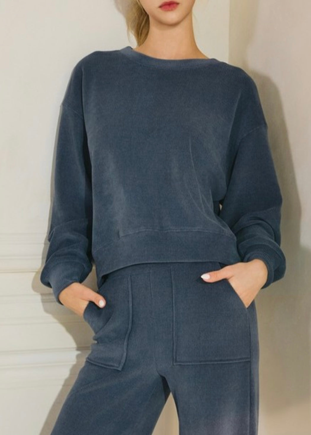 Martie Corduroy Long Sleeve Top