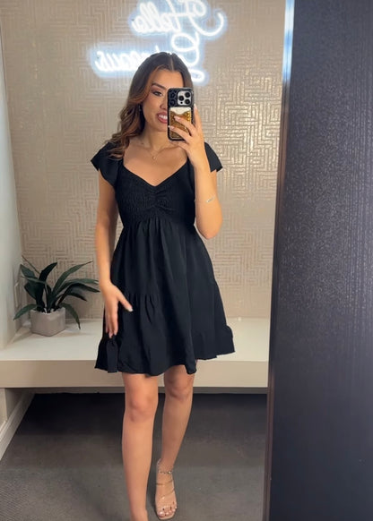 Pollie Flutter Sleeve Dress