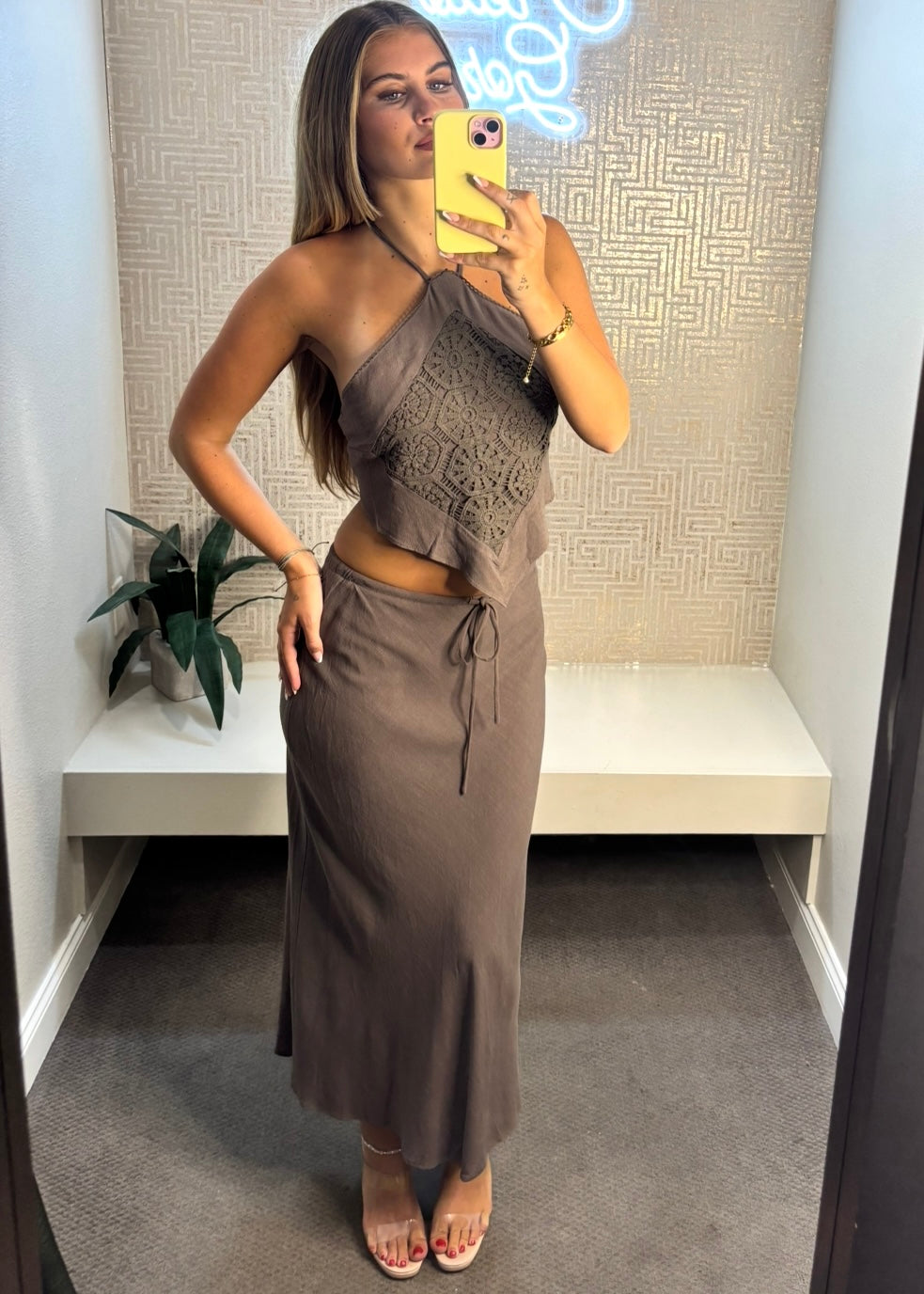 Gigi Halter Scarf Top