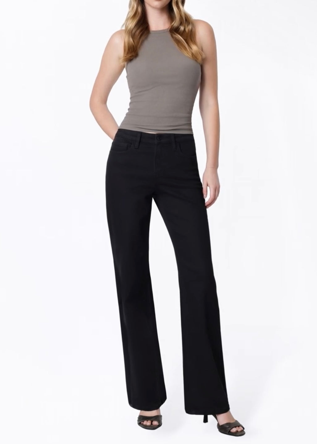 Irvin High Rise Slim Wide Jeans