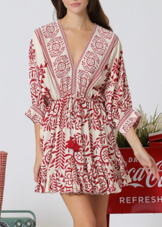 Sun Dream Dolman Sleeve Mini Dress