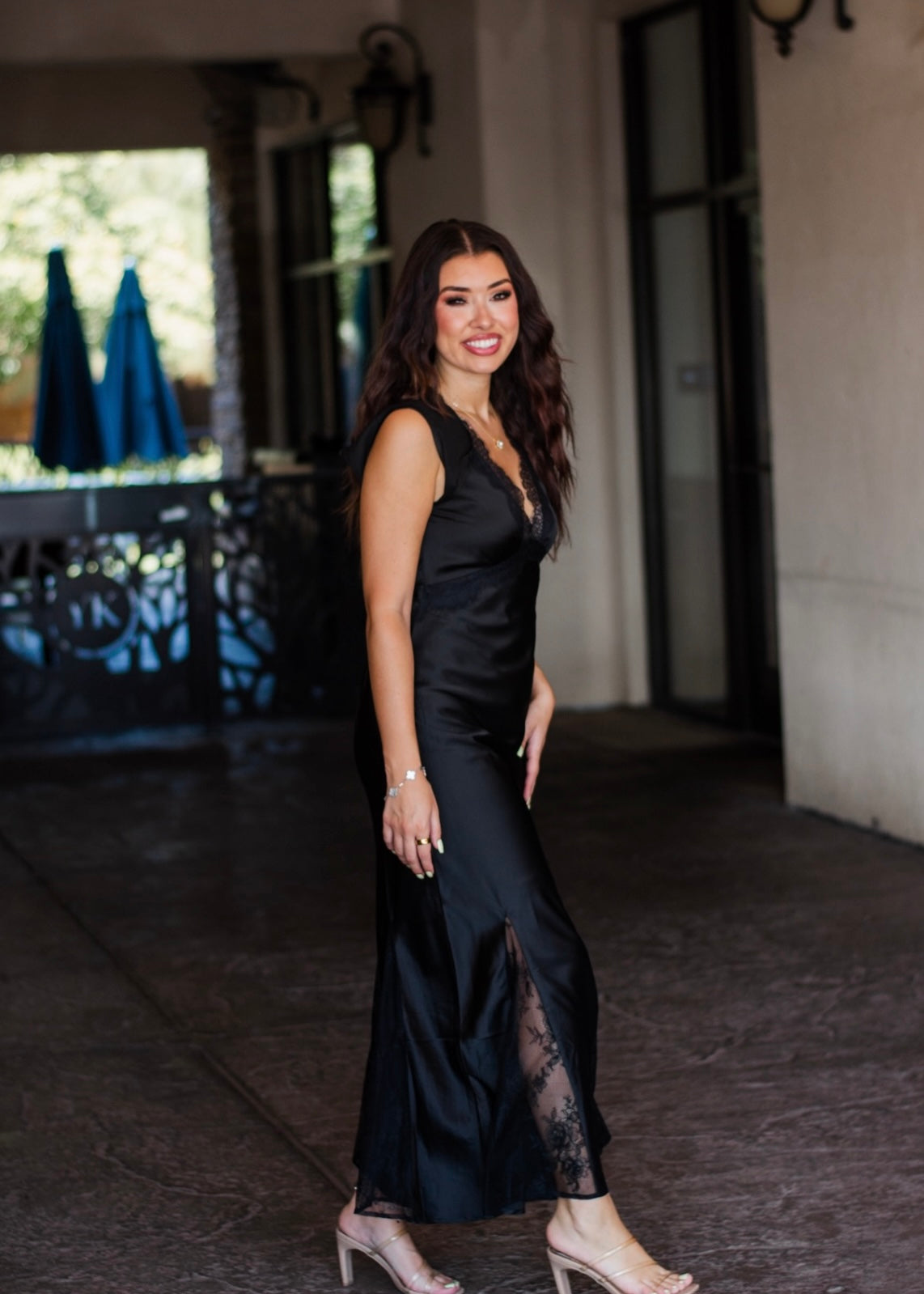 Moonlit Love Satin Maxi Dress