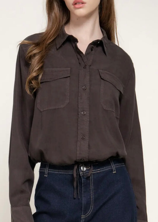 Laura Drawstring Hem Shirt