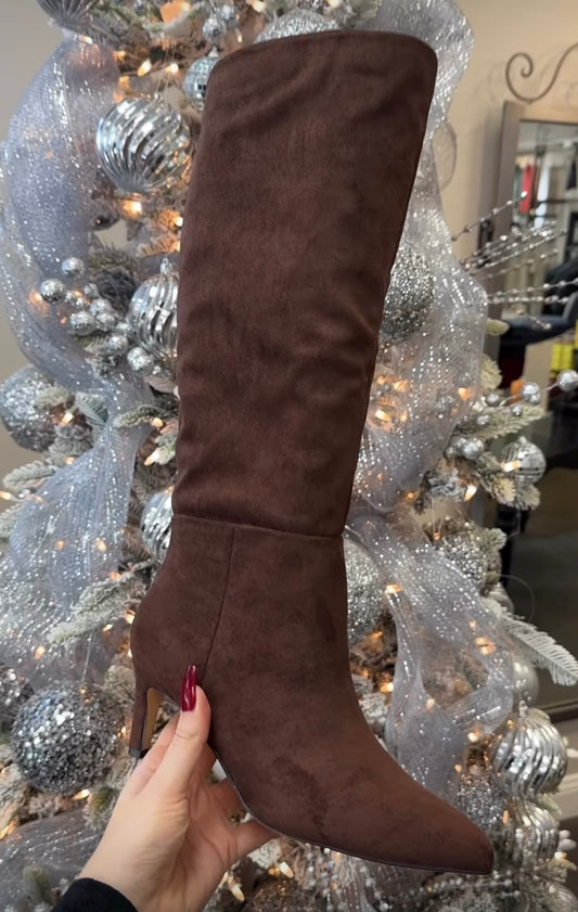 Joanna Suede Brown Boot