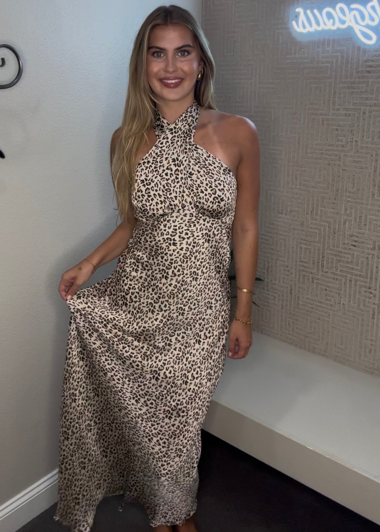 Picturesque Leopard Maxi Dress