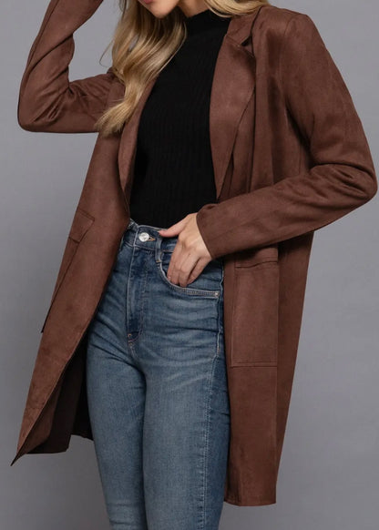 Ellie Open Suede Jacket