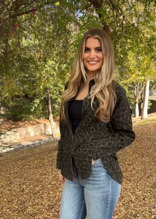 Kianna Animal Print Jacket