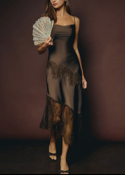 Mabel Lace Midi Slip Dress