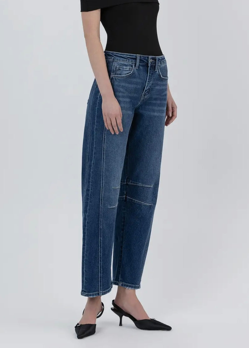 High Rise Barrel Jean