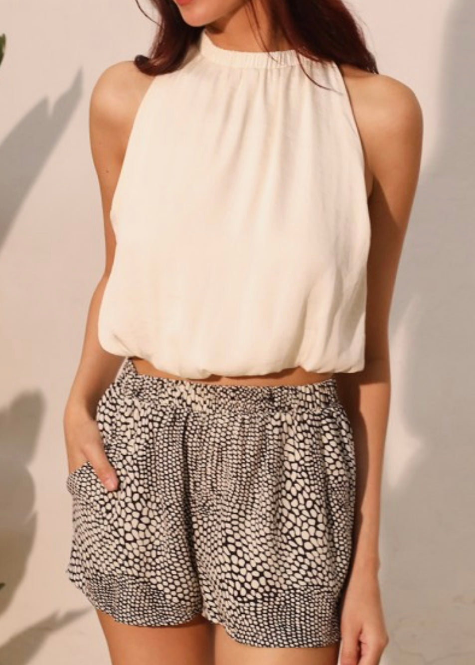 Dahlia Silk Elastic Top