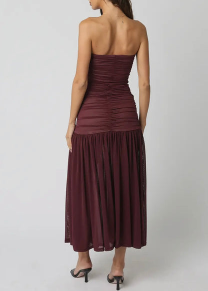 Evie Ruched Maxi Dress
