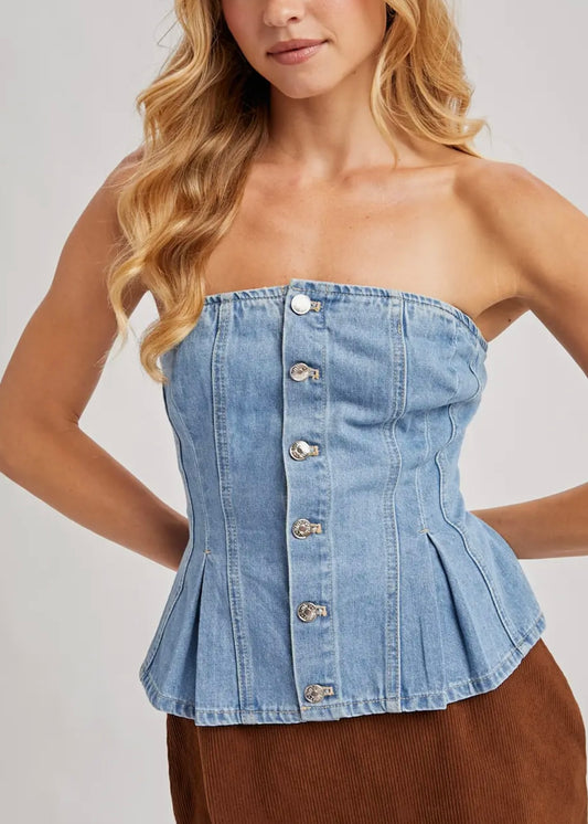 Sharleen Peplum Corset Top