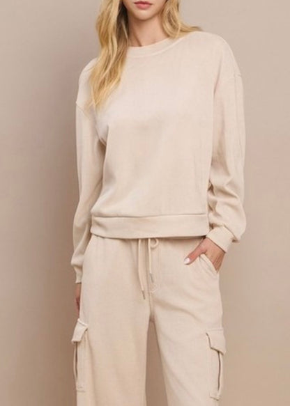 Martie Corduroy Long Sleeve Top