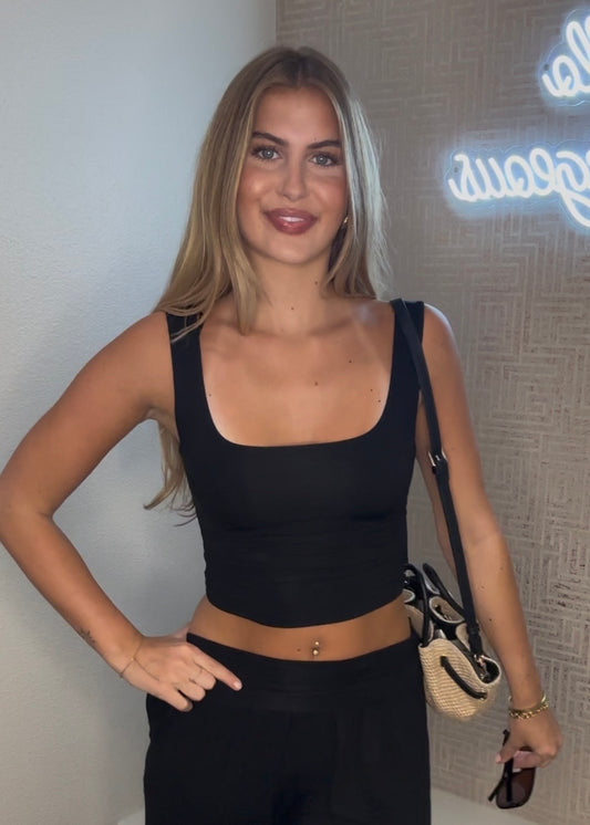 Rachelle Square Neck Crop Top