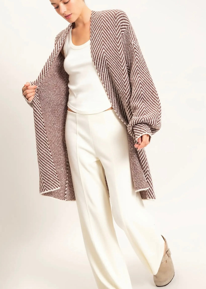 Lunelle Open Front Cardigan