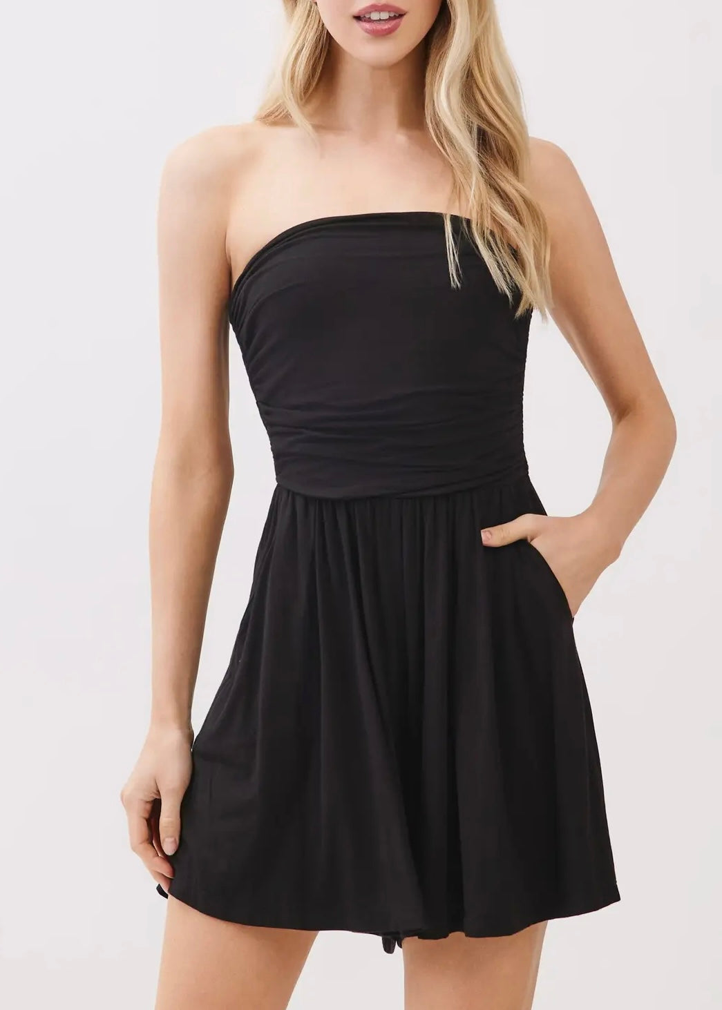 Georgina Shirring Flowy Romper