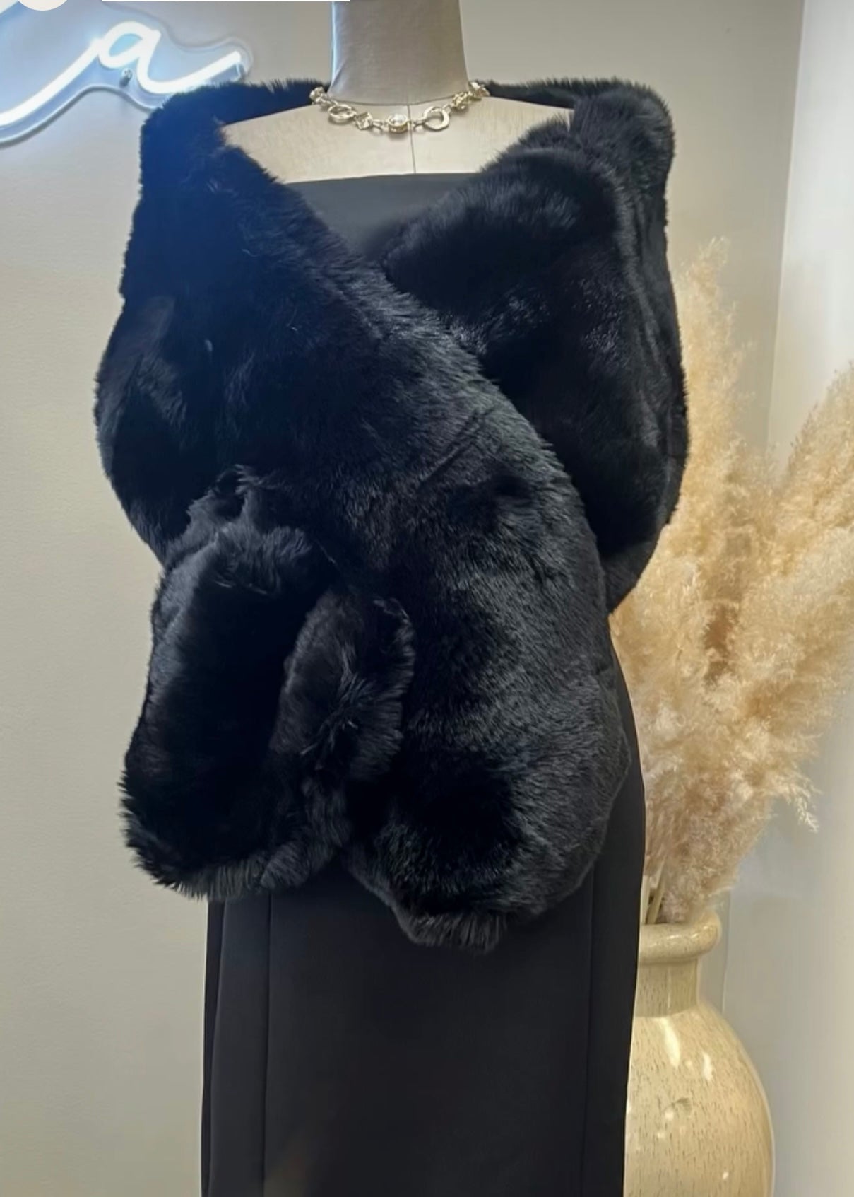 Faux Fur Shawl