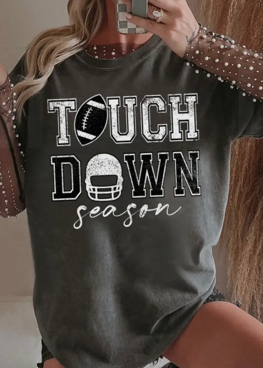 Touchdown Season Oversized Graphic Tee