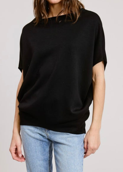 Julie Short Sleeve Scuba Dolman Top