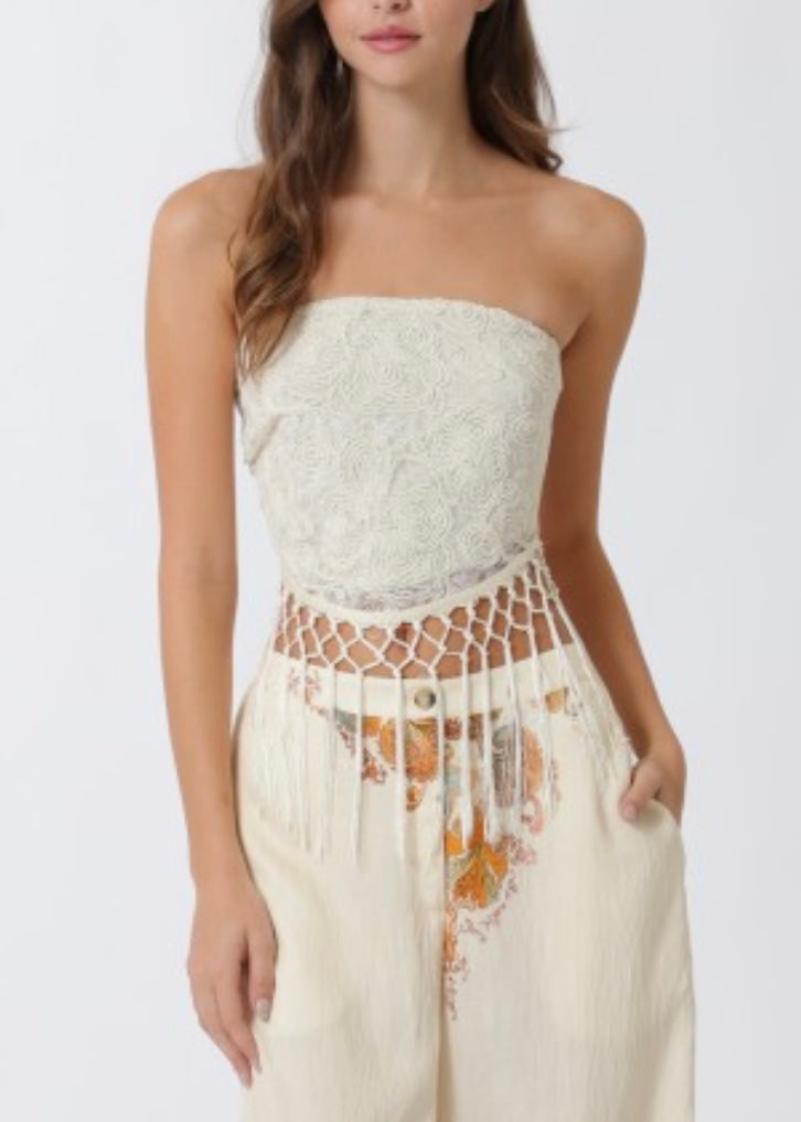 Sunbeam Dream Fringe Tube Top