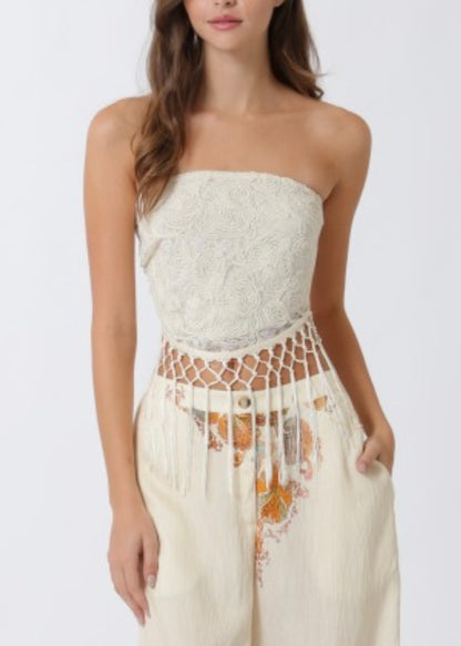 Sunbeam Dream Fringe Tube Top
