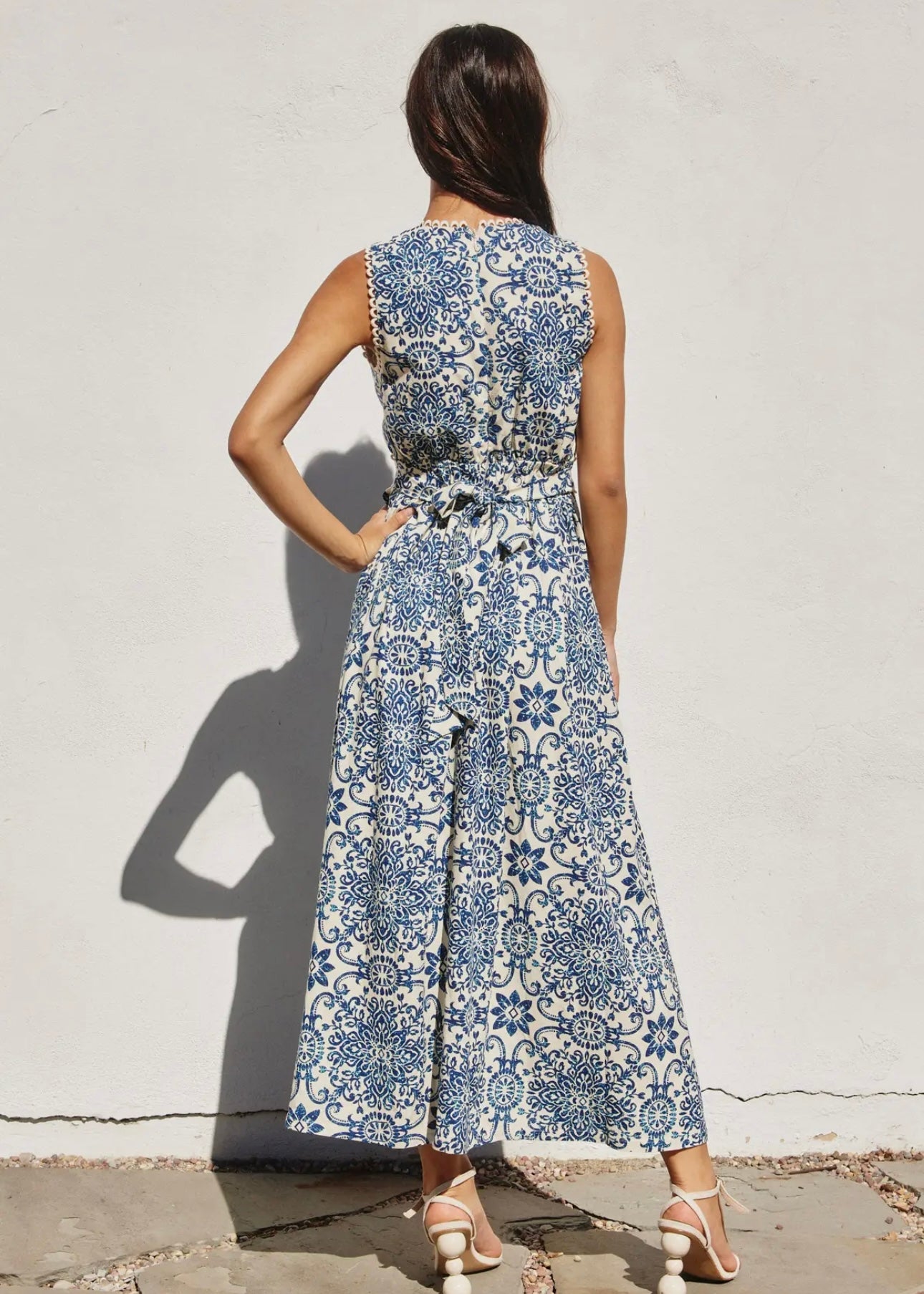 Rosie Scalloped Midi Dress