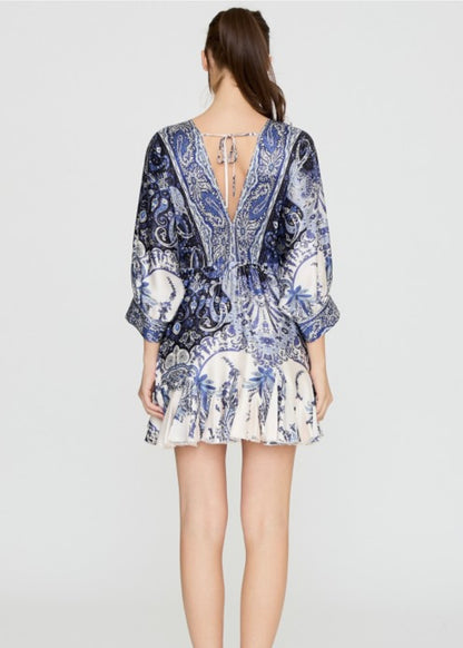 Seaside Dream Paisley Mini Dress