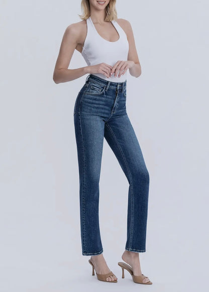 Victoria High Rise Straight Jean