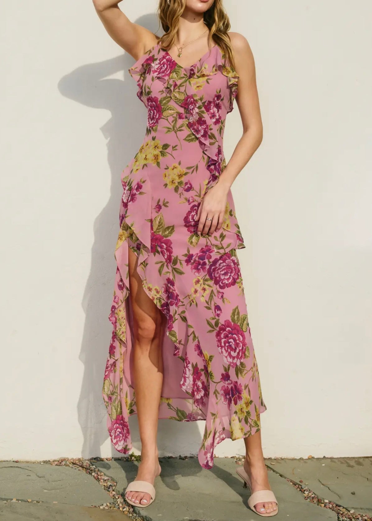 Garden Grace Floral Maxi Dress