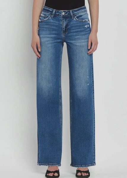 Ella Midrise Wide Leg Jeans