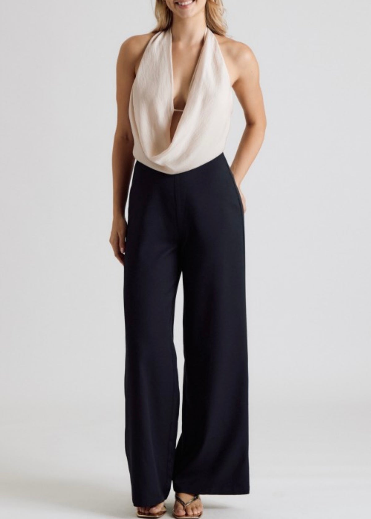 Julisa Cowl Neck Jumpsuit
