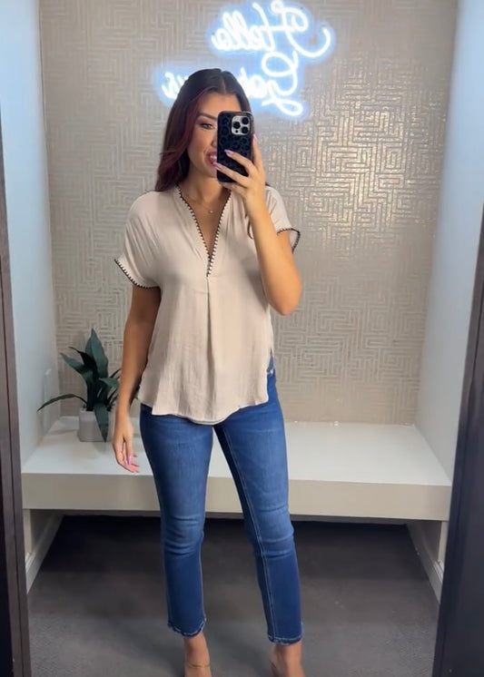 Pheobe Whipstitch Blouse