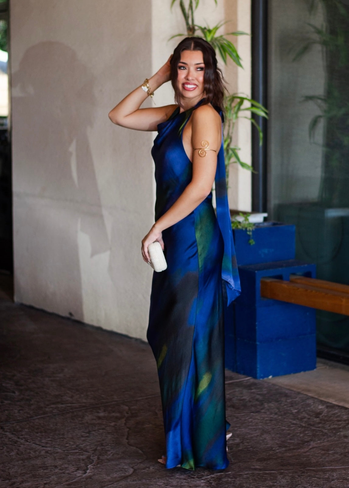 Summer Dream High Neck Maxi Dress