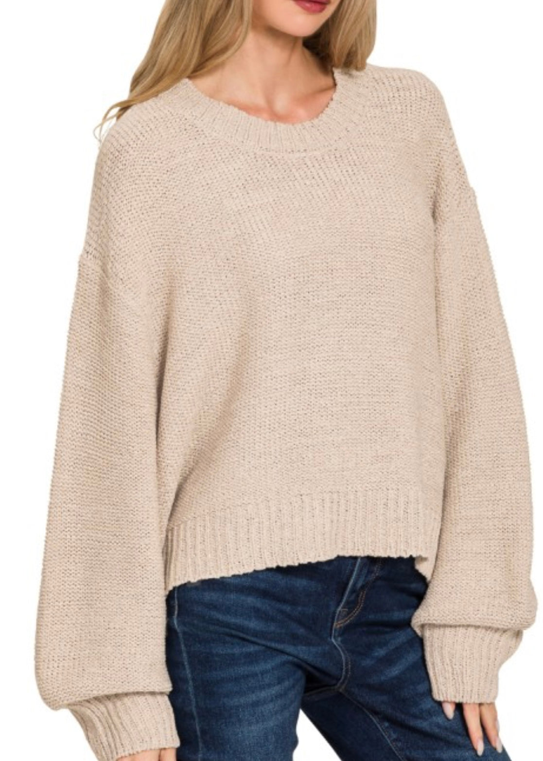 Eloise Balloon Sleeve Sweater