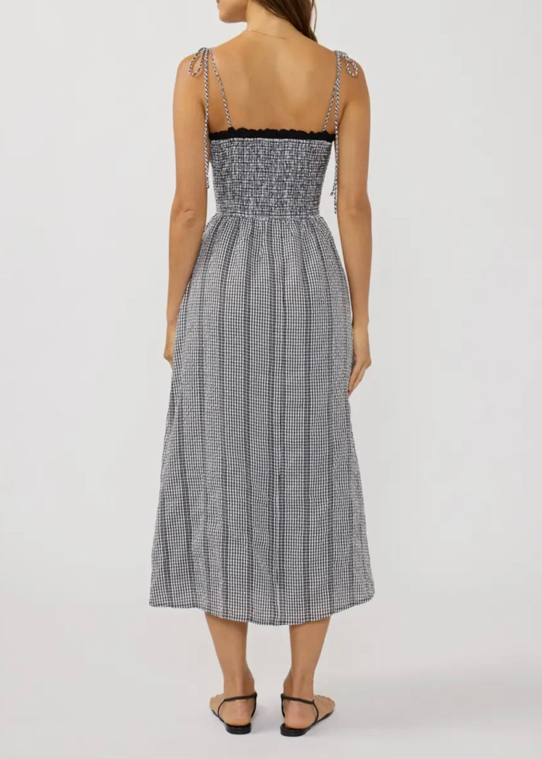 Essie Gingham Midi Dress