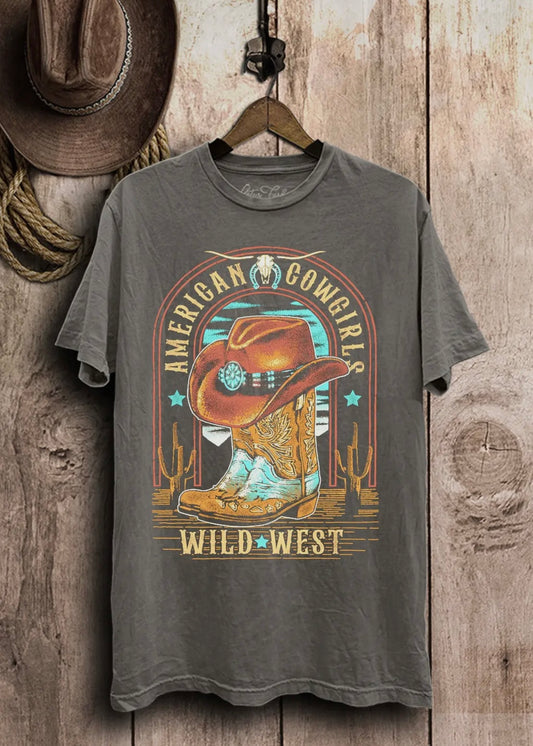 America Cowgirl Graphic Tee