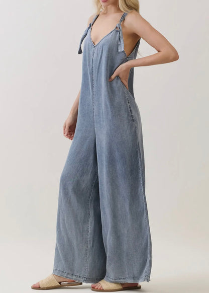 Sun Fade V-neck Jumpsuit