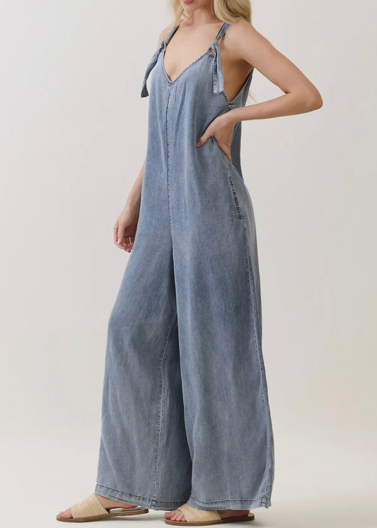 Sun Fade V-neck Jumpsuit