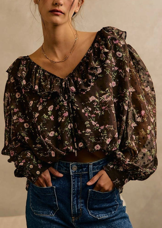 Sunlit Garden Sheer Blouse