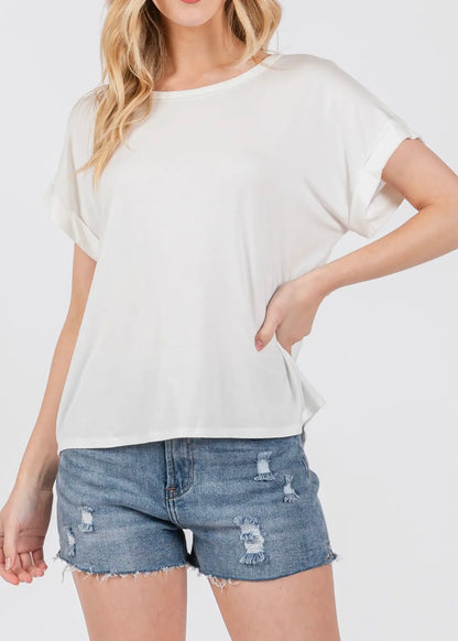 Sharron Crew Neck Short Sleeve Top