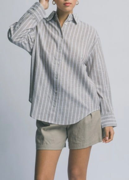 Sheryl Striped Button Down Shirt
