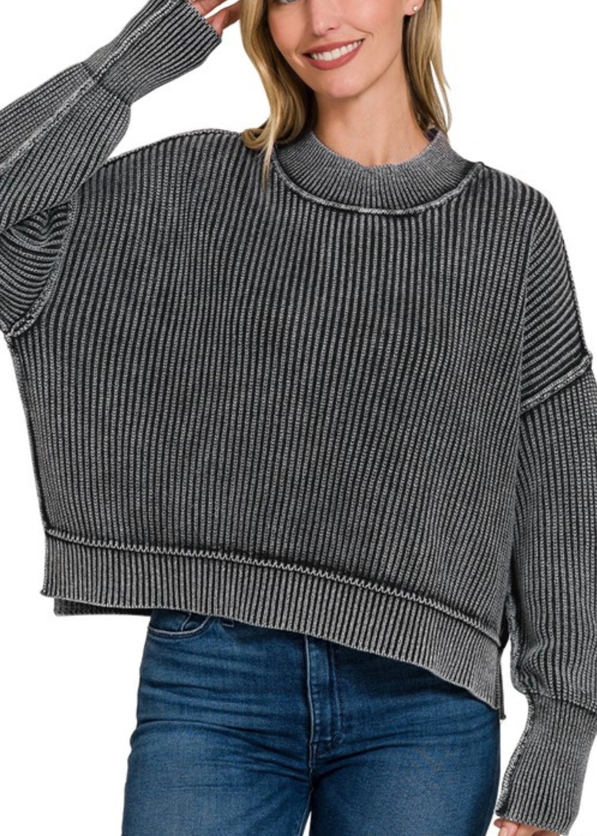 Mandie Oversized Cropped Sweater
