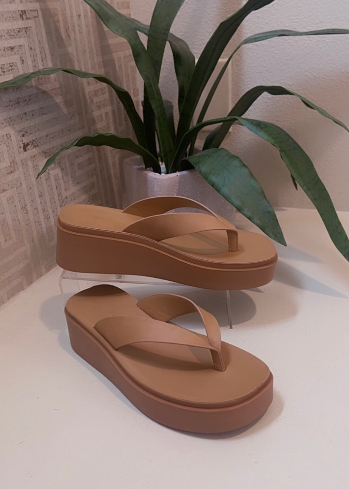 Thong Wedge Sandal