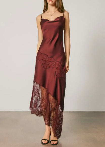 Mabel Lace Midi Slip Dress