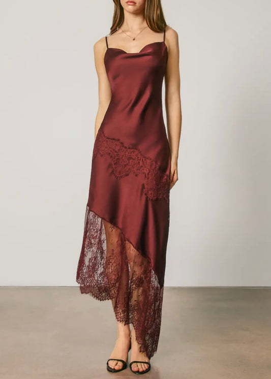 Mabel Lace Midi Slip Dress